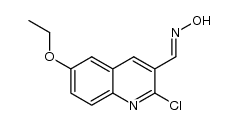 2-chloro-6-ethoxyquinoline-3-carbaldehyde oxime Structure