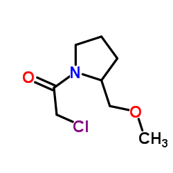 2-Chloro-1-[2-(methoxymethyl)-1-pyrrolidinyl]ethanone结构式