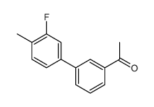 3'-Acetyl-3-fluoro-4-Methylbiphenyl Structure