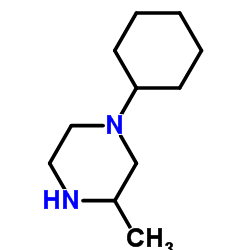 1-Cyclohexyl-3-methylpiperazine Structure