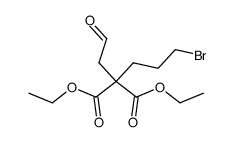 diethyl (3-bromopropyl)(2-oxoethyl)propanedioate Structure