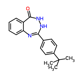 2-[4-(2-Methyl-2-propanyl)phenyl]-1,4-dihydro-5H-1,3,4-benzotriazepin-5-one picture