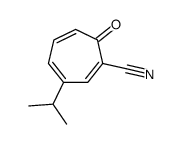 1,3,5-Cycloheptatriene-1-carbonitrile,3-isopropyl-7-oxo-(8CI)结构式