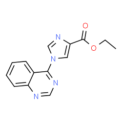 Ethyl 1-(quinazolin-4-yl)-1H-imidazole-4-carboxylate结构式