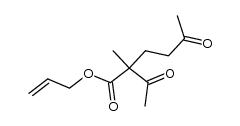 allyl 2-acetyl-2-methyl-5-oxohexanoate结构式