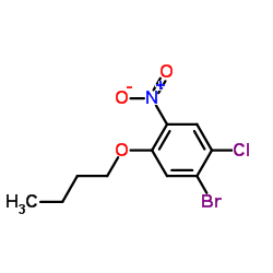 1-Bromo-5-butoxy-2-chloro-4-nitrobenzene Structure