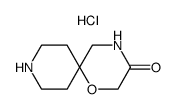 1-oxa-4,9-diazaspiro[5.5]undecan-3-one hydrochloride结构式