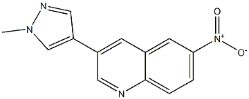 Quinoline, 3-(1-methyl-1H-pyrazol-4-yl)-6-nitro- Structure