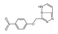 3-[(4-nitrophenoxy)methyl]-5H-pyrazolo[5,1-c][1,2,4]triazole Structure