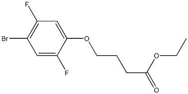 Ethyl 4-(4-bromo-2,5-difluoro-phenoxy)butanoate结构式