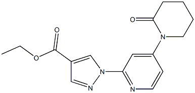 ethyl 1-(4-(2-oxopiperidin-1-yl)pyridin-2-yl)-1H-pyrazole-4-carboxylate picture