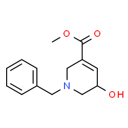 methyl 1-benzyl-5-hydroxy-1,2,5,6-tetrahydropyridine-3-carboxylate structure