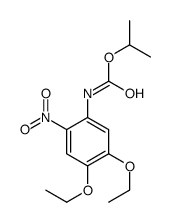 propan-2-yl N-(4,5-diethoxy-2-nitrophenyl)carbamate Structure
