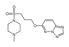 6-[3-(4-methylpiperazin-1-yl)sulfonylpropoxy]-[1,2,4]triazolo[1,5-b]pyridazine结构式