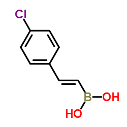 TRANS-2-(4-CHLOROPHENYL)VINYLBORONIC ACID structure