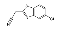 2-Benzothiazoleacetonitrile,5-chloro-(9CI) structure