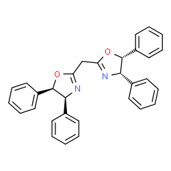 双((4S,5R)-4,5-二苯基-4,5-二氢恶唑-2-基)甲烷结构式