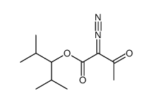 1-isopropyl-2-methylpropyl 2-diazo-3-oxobutanoate Structure