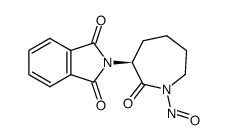 (S)-hexahydro-1-nitroso-3-phthalimido-2H-azepin-2-one Structure