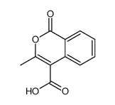 3-甲基-1-氧代-1H-异苯并吡喃-4-甲酸结构式