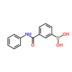 [3-(Phenylcarbamoyl)phenyl]boronic acid结构式