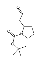 1-PYRROLIDINECARBOXYLIC ACID, 2-(2-OXOETHYL)-, 1,1-DIMETHYLETHYL ESTER Structure