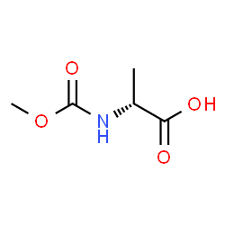 D-Alanine, N-(methoxycarbonyl)- (9CI)结构式