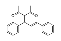 3-(1,3-diphenylprop-2-enyl)pentane-2,4-dione结构式