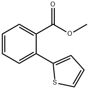 Benzoic acid, 2-(2-thienyl)-, methyl ester结构式