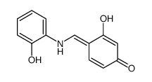 3-hydroxy-4-[(2-hydroxyanilino)methylidene]cyclohexa-2,5-dien-1-one结构式