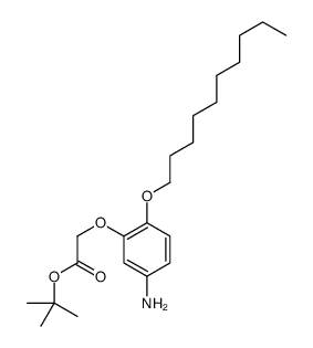 tert-butyl 2-(5-amino-2-decoxyphenoxy)acetate Structure