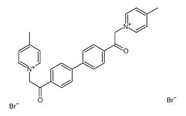 4-Picolinium, 1,1'-(4,4'-biphenylylenebis(2-oxoethylene))di-, dibromide结构式