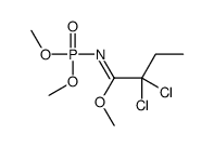 methyl 2,2-dichloro-N-dimethoxyphosphorylbutanimidate结构式
