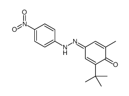 2-tert-butyl-6-methyl-4-[(4-nitrophenyl)hydrazinylidene]cyclohexa-2,5-dien-1-one结构式