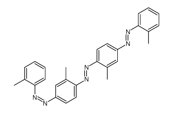 bis[2-methyl-4-[(2-methylphenyl)diazenyl]phenyl]diazene Structure