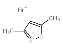 1,2-Dithiol-1-ium, 3,5-dimethyl-, bromide Structure