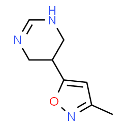 Pyrimidine, 1,4,5,6-tetrahydro-5-(3-methyl-5-isoxazolyl)- (9CI)结构式