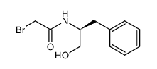 (S)-2-chloro-N-(1-hydroxy-3-phenylpropan-2-yl)acetamide结构式