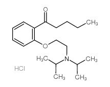 2-Valeryl-beta-(N,N-diisopropyl)phenoxyethylamine, hydrochloride Structure