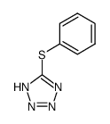 5-(phenylsulfanyl)-1H-tetrazole结构式