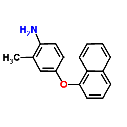 2-Methyl-4-(1-naphthyloxy)aniline Structure