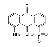 8-amino-9,10-dihydro-9,10-dioxoanthracenesulphonic acid Structure