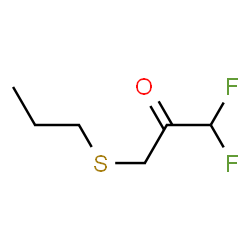 2-Propanone,1,1-difluoro-3-(propylthio)- Structure