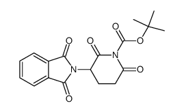 1,3-dioxo-2-(1-tert.-butoxycarbonyl-2,6-dioxopiperidin-3-yl)isoindoline Structure