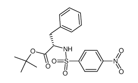 L-tert-butyl N-(p-nosyl)-phenylalaninate结构式