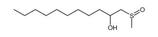 1-methanesulfinyl-undecan-2-ol Structure