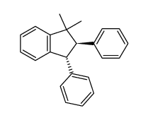 trans-1,1-dimethyl-3,4-diphenylindan结构式