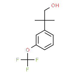 2-methyl-2-(3-(trifluoromethoxy)phenyl)propan-1-ol Structure