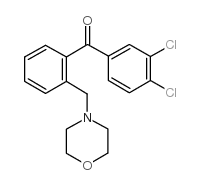 3',4'-DICHLORO-2-MORPHOLINOMETHYL BENZOPHENONE结构式