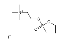 2-{[Ethoxy(methyl)phosphoryl]sulfanyl}-N,N,N-trimethylethanaminiu m iodide Structure